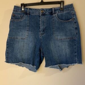 Tribal Classic Blue Jean Shorts